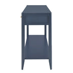 Table console d'entrée de haute qualité avec tiroirs à rayures verticales et pieds longs