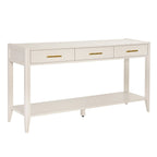 Table console d'entrée de haute qualité avec tiroirs à rayures verticales et pieds longs