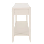 Table console d'entrée de haute qualité avec tiroirs à rayures verticales et pieds longs