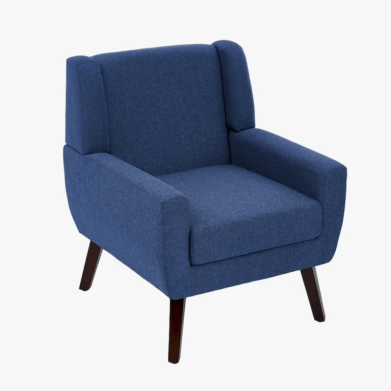 Fauteuil rembourré avec dossier large