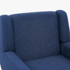Fauteuil rembourré avec dossier large