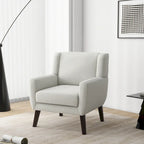 Fauteuil rembourré avec dossier large