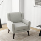 Fauteuil rembourré avec dossier large