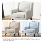 Fauteuil rembourré avec dossier large