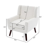 Fauteuil rembourré avec dossier large