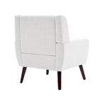 Fauteuil rembourré avec dossier large