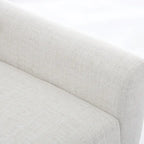 Fauteuil rembourré avec dossier large