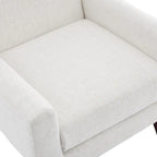 Fauteuil rembourré avec dossier large