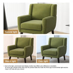 Fauteuil rembourré avec dossier large