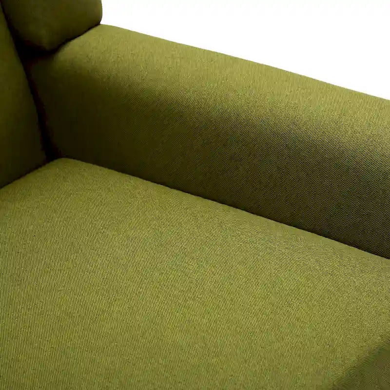 Fauteuil rembourré avec dossier large