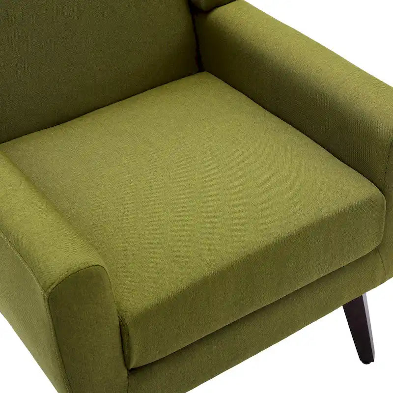 Fauteuil rembourré avec dossier large