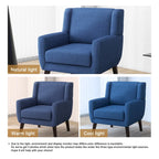 Fauteuil rembourré avec dossier large