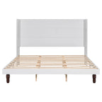 Lit plateforme King Size Lit élégant avec tête de lit haute Design confortable à dossier haut