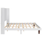 Lit plateforme King Size Lit élégant avec tête de lit haute Design confortable à dossier haut