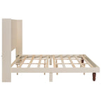 Lit plateforme King Size Lit élégant avec tête de lit haute Design confortable à dossier haut