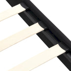 Lit capitonné King Size avec tête de lit en tissu de lin