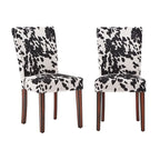 Chaises de salle à manger Parsons en cuir de vachette (lot de 2)