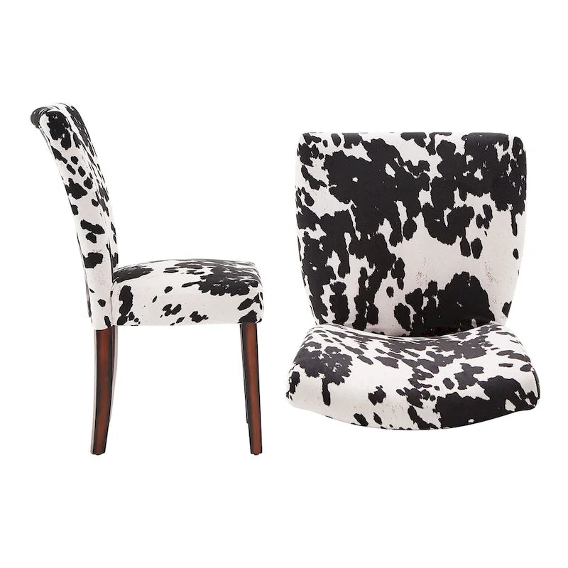 Chaises de salle à manger Parsons en cuir de vachette (lot de 2)