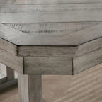 Table de salle à manger Bura Grey Diamond avec plateau en bois de 60 pouces