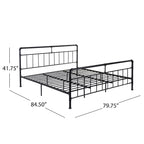 Cadre de lit King-Size industriel Mowry