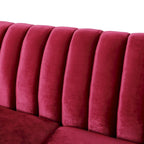 Canapé 3 places en velours Ansonia contemporain