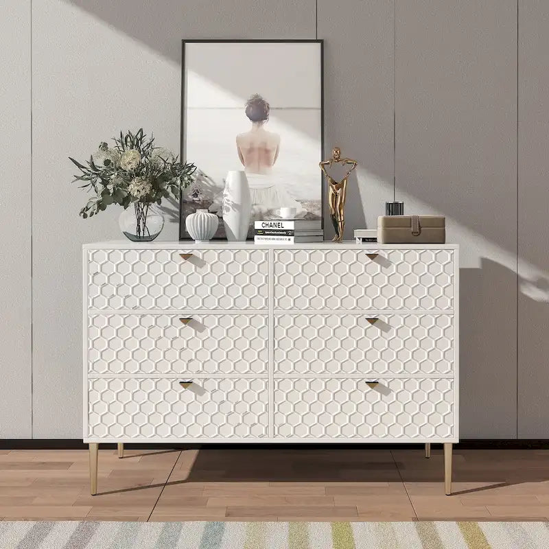 Commode à 6 tiroirs Meuble de rangement