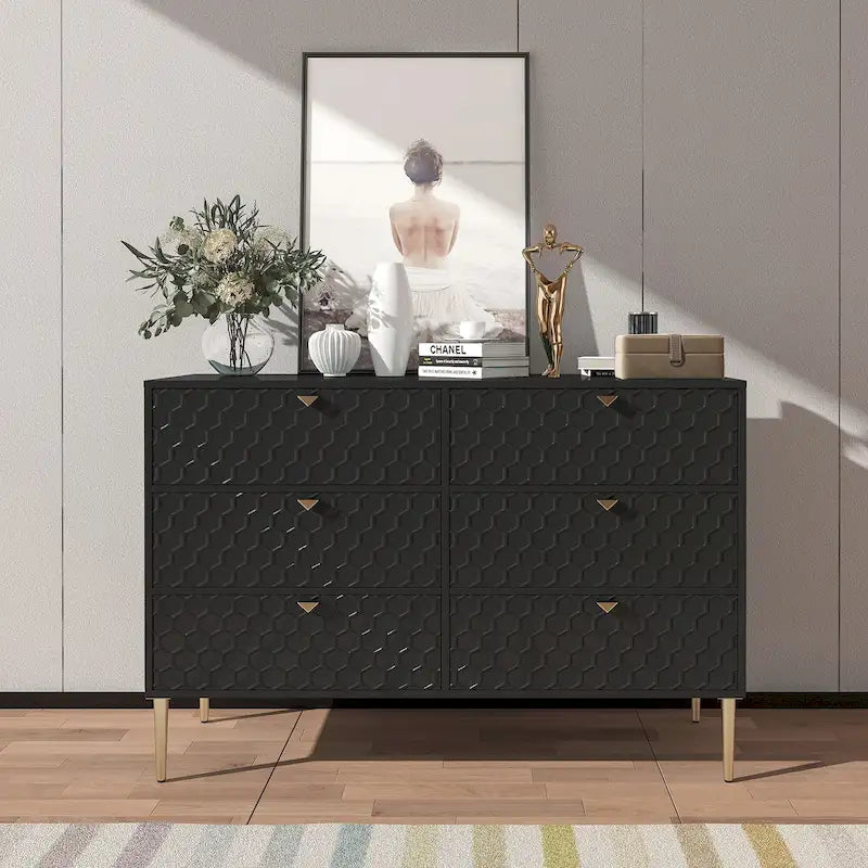 Commode à 6 tiroirs Meuble de rangement
