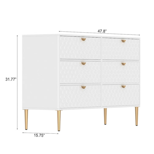 Commode à 6 tiroirs Meuble de rangement
