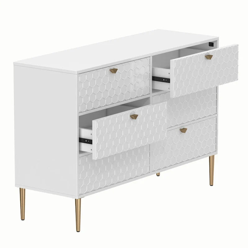 Commode à 6 tiroirs Meuble de rangement