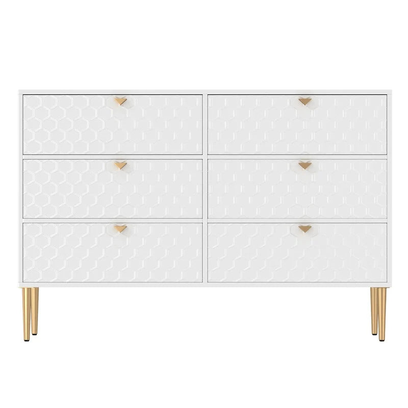 Commode à 6 tiroirs Meuble de rangement