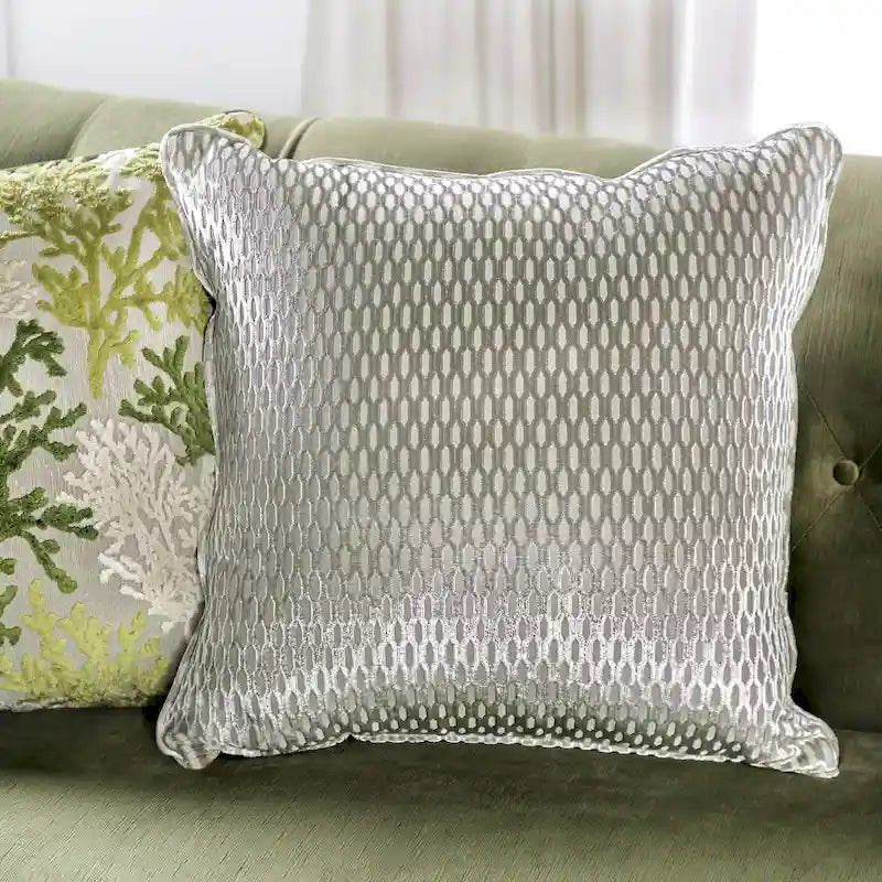 Ensemble de salon 2 pièces Olie Transitional en microfibre verte à accoudoirs inclinés