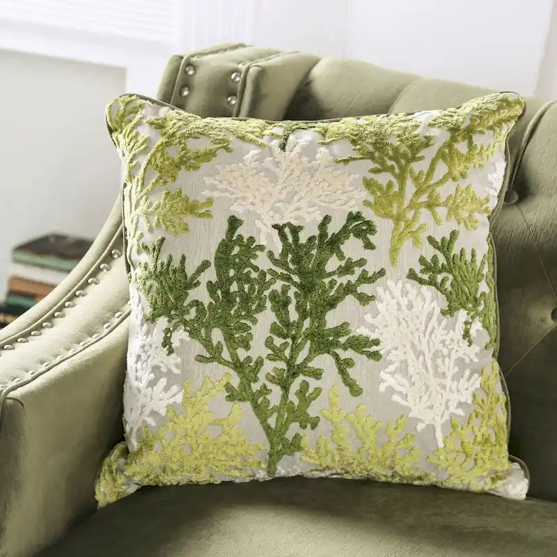 Ensemble de salon 2 pièces Olie Transitional en microfibre verte à accoudoirs inclinés