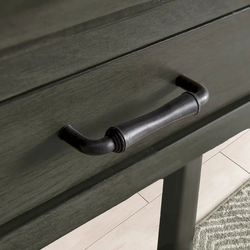 Console de couloir traditionnelle avec rebord