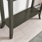 Console de couloir traditionnelle avec rebord