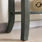 Console de couloir traditionnelle avec rebord