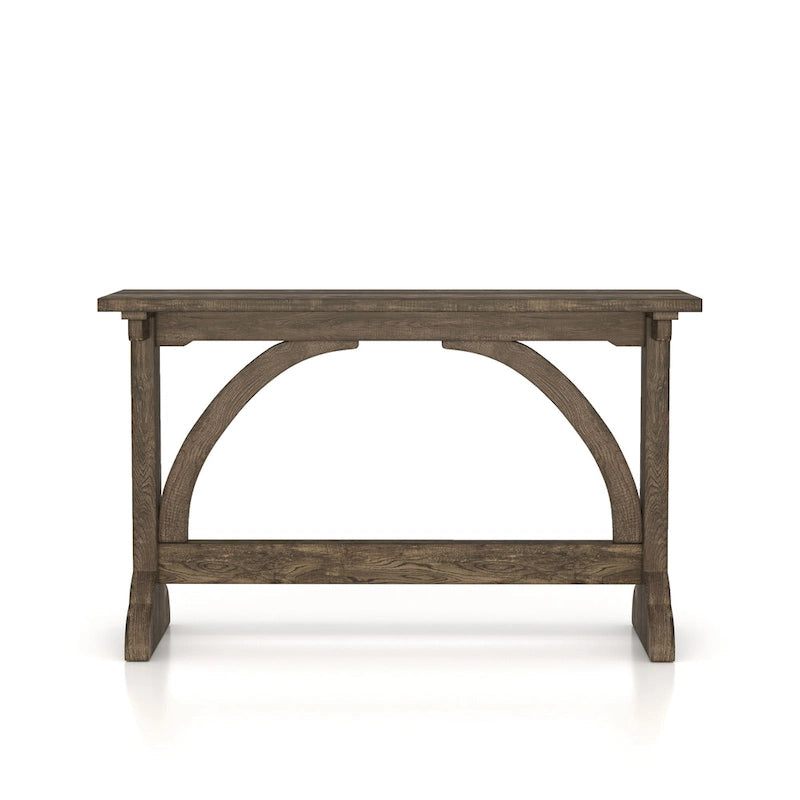 Console de salon Catrina en chêne rustique, 119 cm