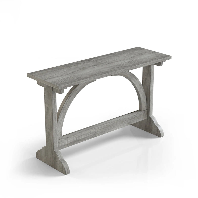 Console de salon Catrina en chêne rustique, 119 cm