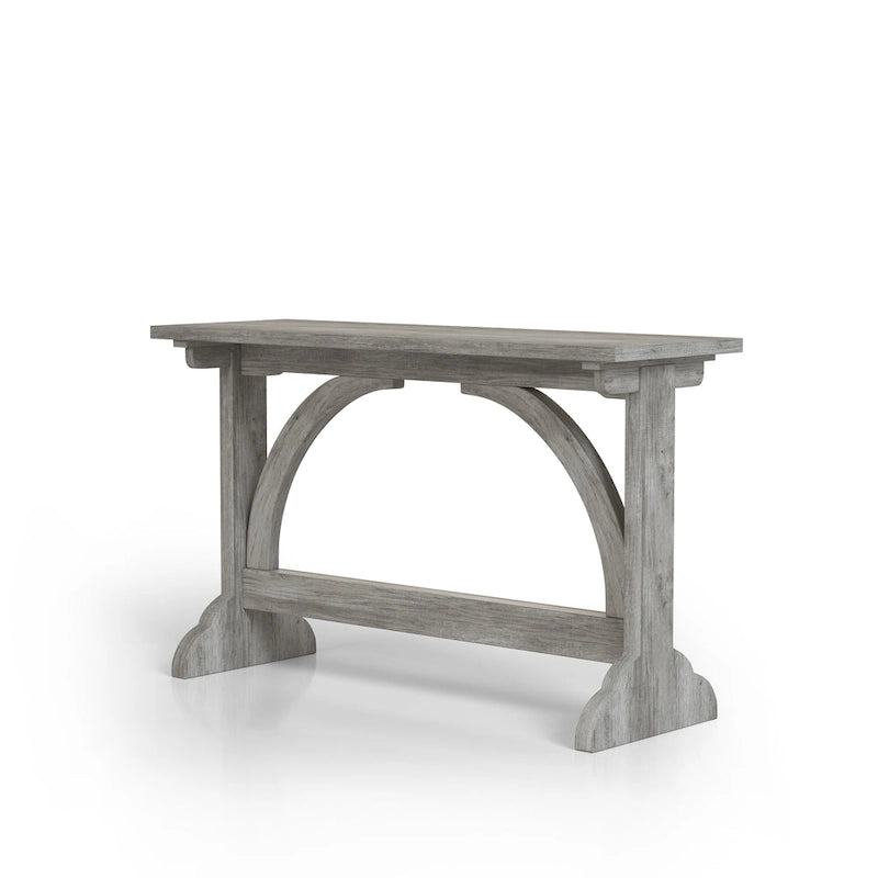 Console de salon Catrina en chêne rustique, 119 cm