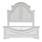 Lit à panneau, commode avec miroir et table de nuit