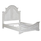Lit à panneau, commode avec miroir et table de nuit