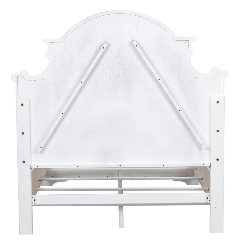 Lit à panneau, commode avec miroir et table de nuit