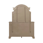 Lit à panneau, commode avec miroir et table de nuit