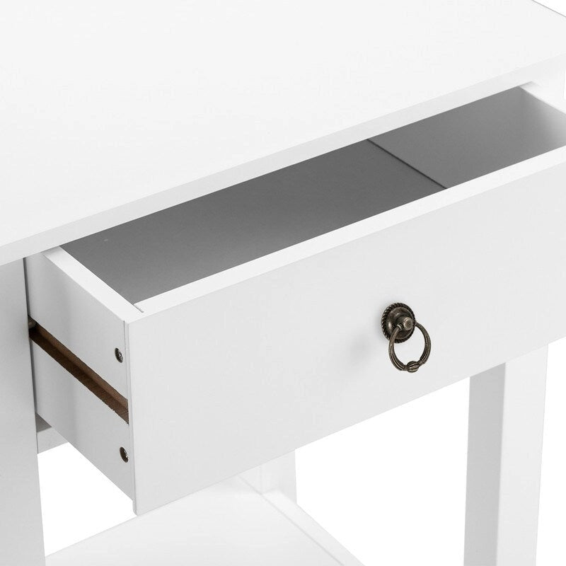 Table de chevet moderne et simple avec tiroir
