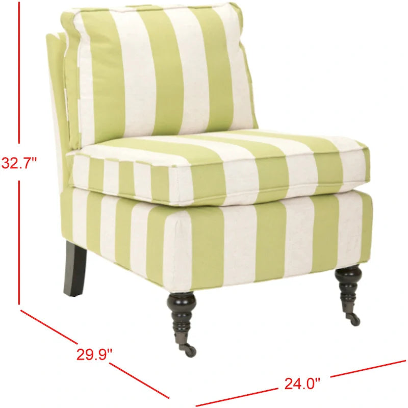 Fauteuil club sans accoudoirs Brianne - 24Lx30Px33H