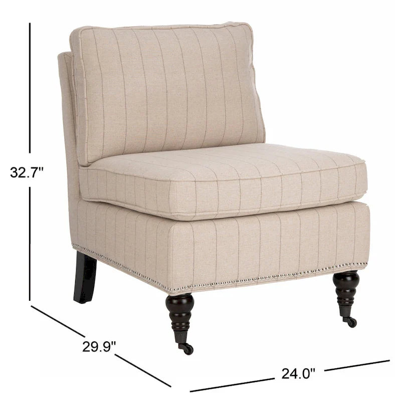 Fauteuil club sans accoudoirs Brianne - 24Lx30Px33H