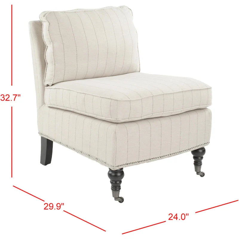 Fauteuil club sans accoudoirs Brianne - 24Lx30Px33H