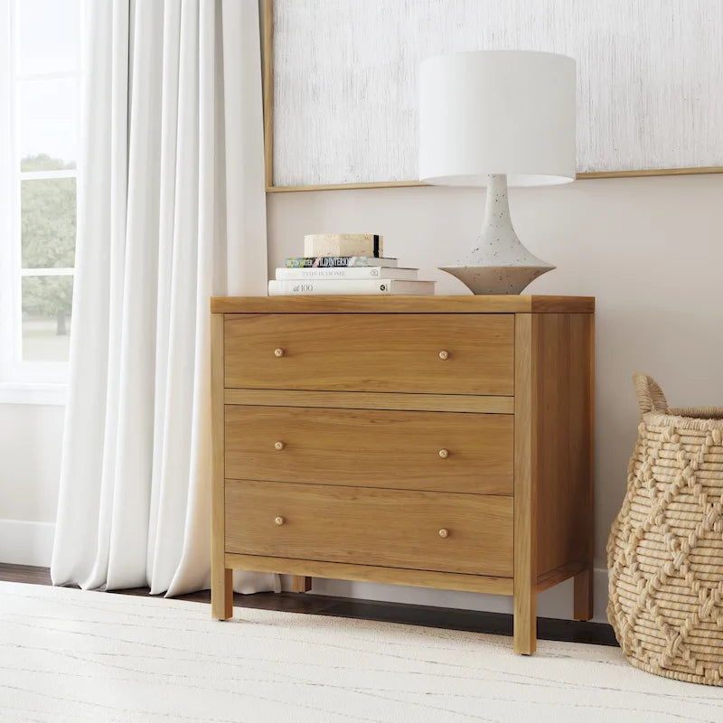 Commode en bois à 3 tiroirs