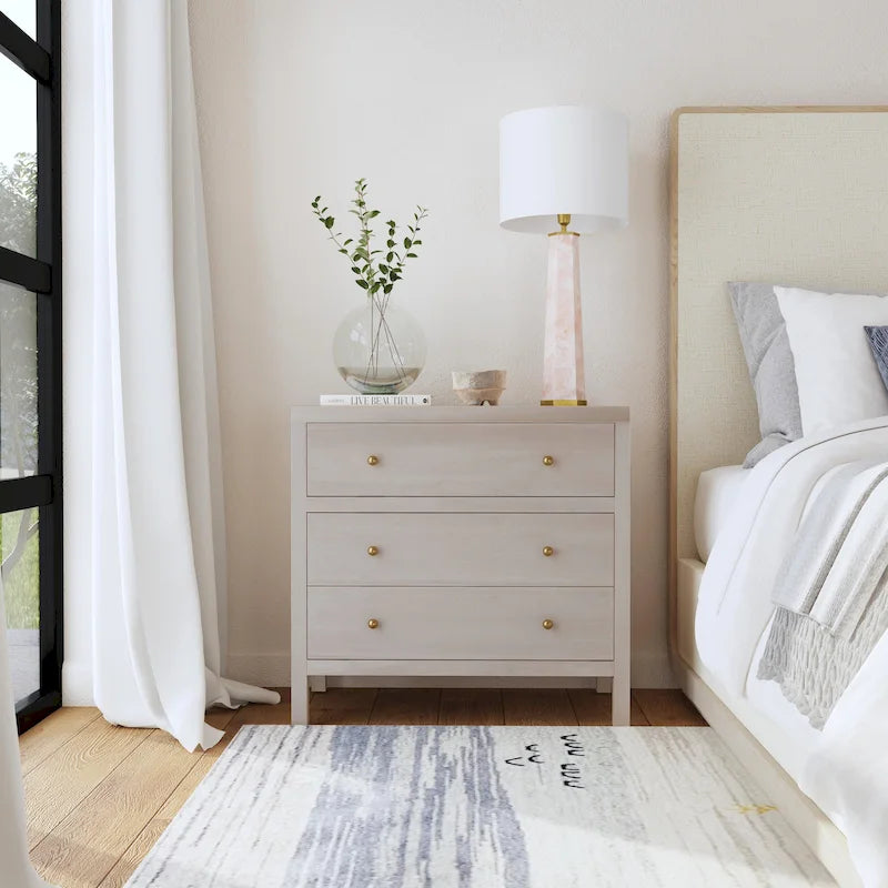 Commode en bois à 3 tiroirs