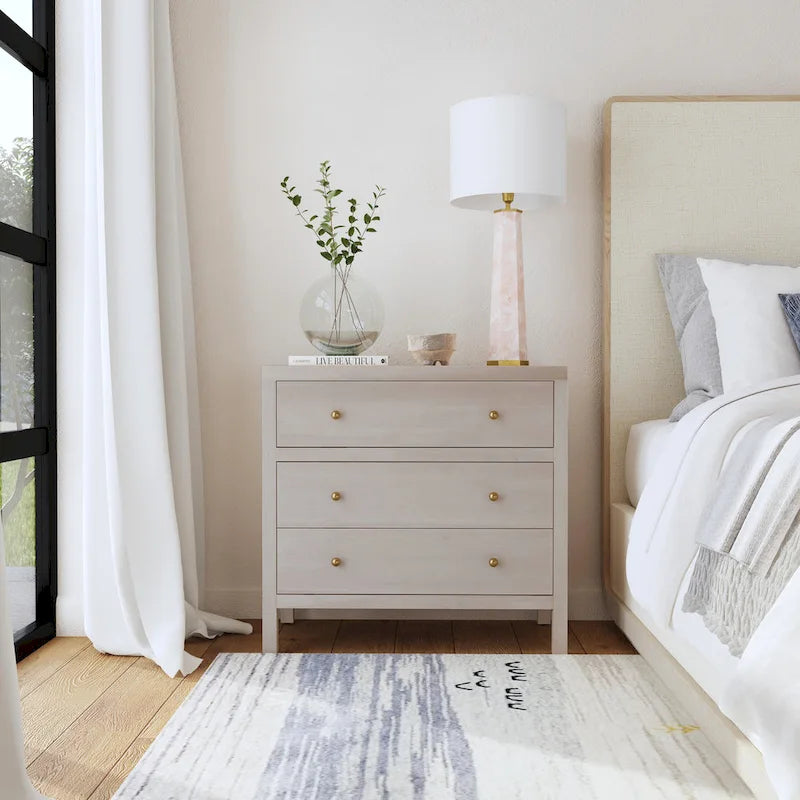 Commode en bois à 3 tiroirs