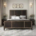 Furniture of America Nyx Modern Espresso Solid Wood Panel Bed